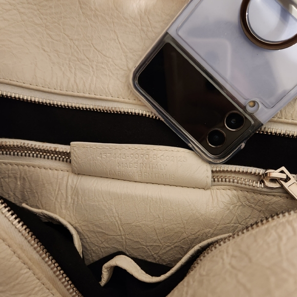 AUTHENTIC BALENCIAGA Scaffold Leather Tote Bag, Multi - Picture 15 of 16